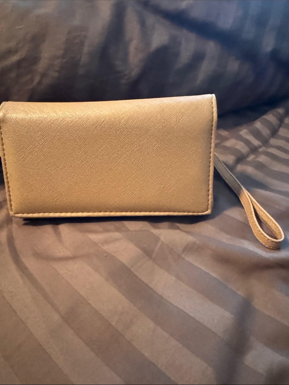Tan Wristlet Wallet